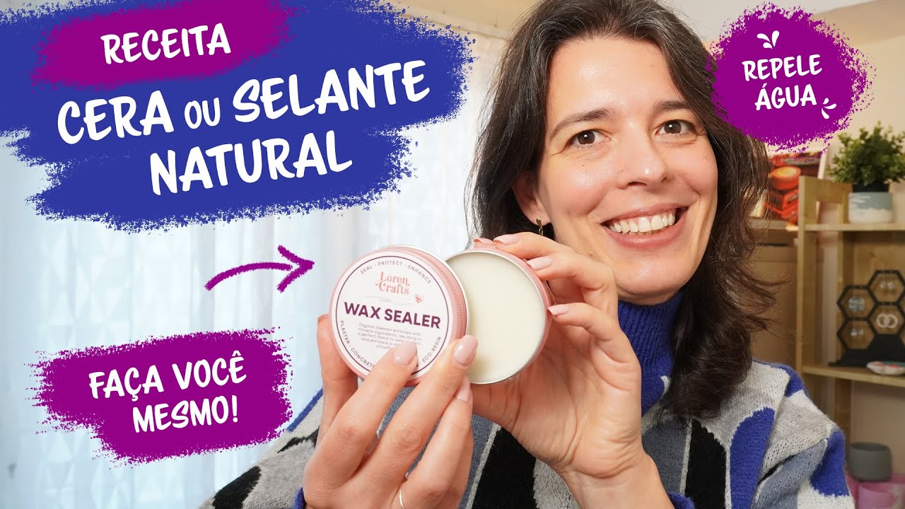Aprenda a fazer CERA NATURAL para selar peças em GESSO, JESMONITE e CIMENTO