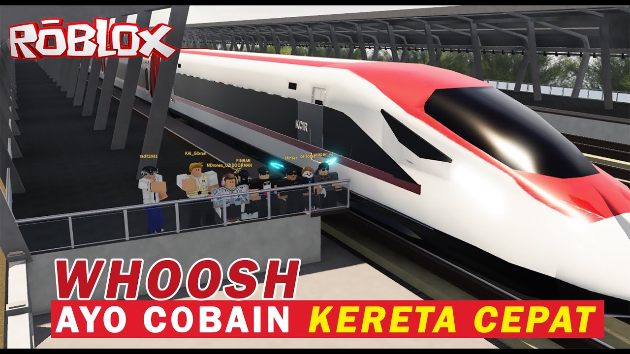 Cobain WHOOSH 350KM/JAM Kereta Cepat Jakarta - Bandung | KCIR ROBLOX INDONESIA