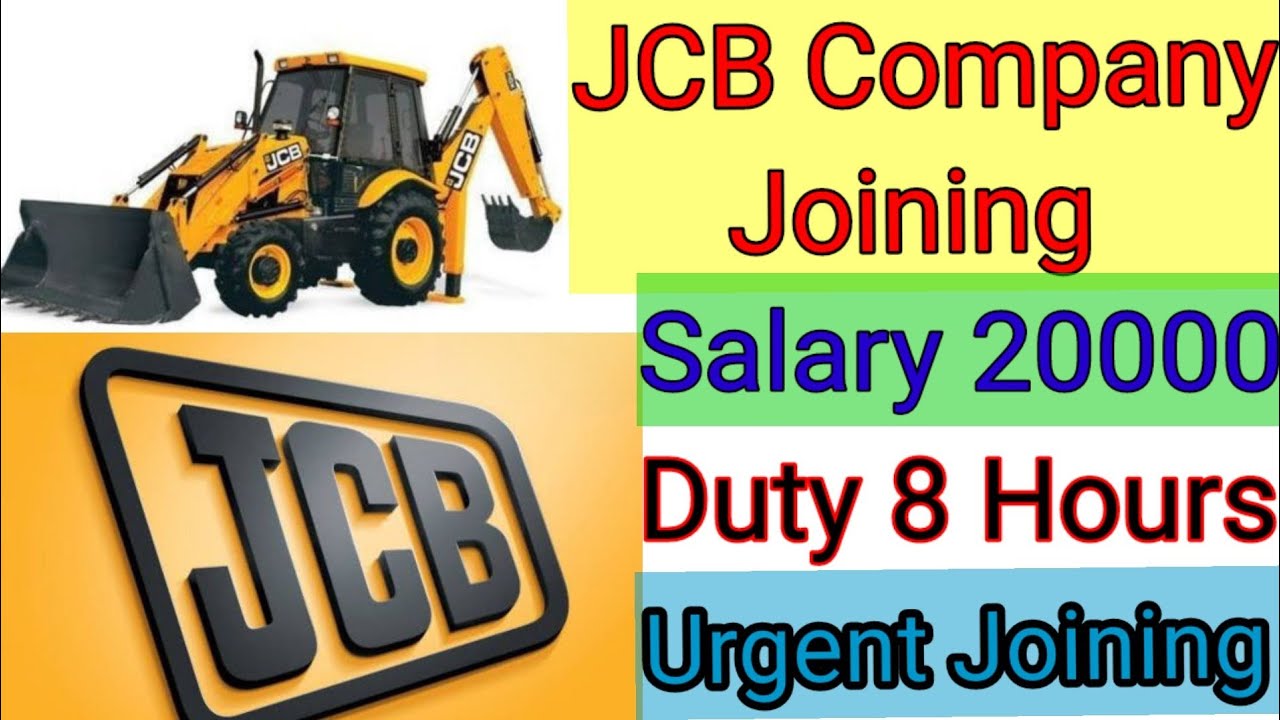 JCB Company Permanent job Vacancy. JCB Company Permanent Job October. New Job Vacancy.