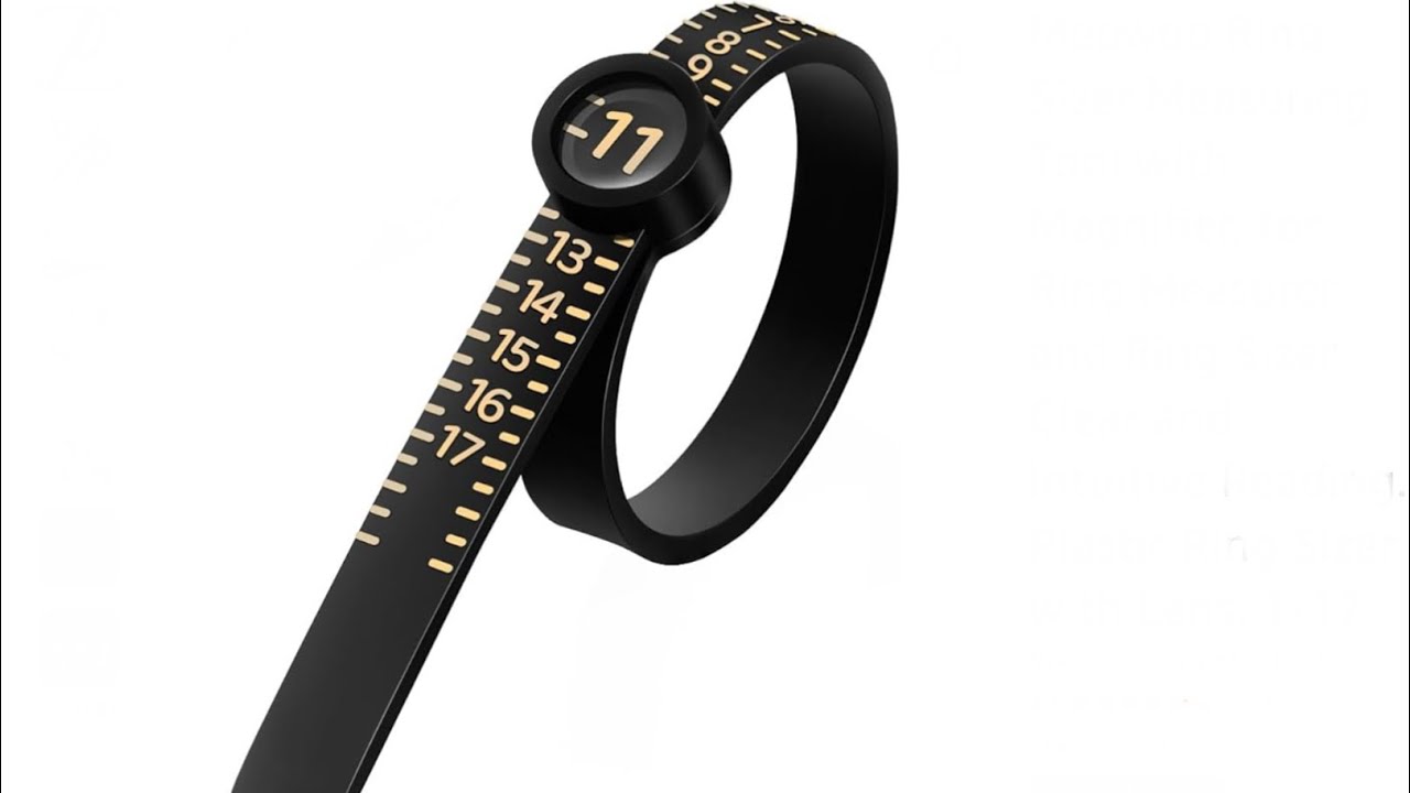 Meowoo Ring Sizer Measuring Tool with Magnifier, for Ring Measurer and Ring Sizer Clear