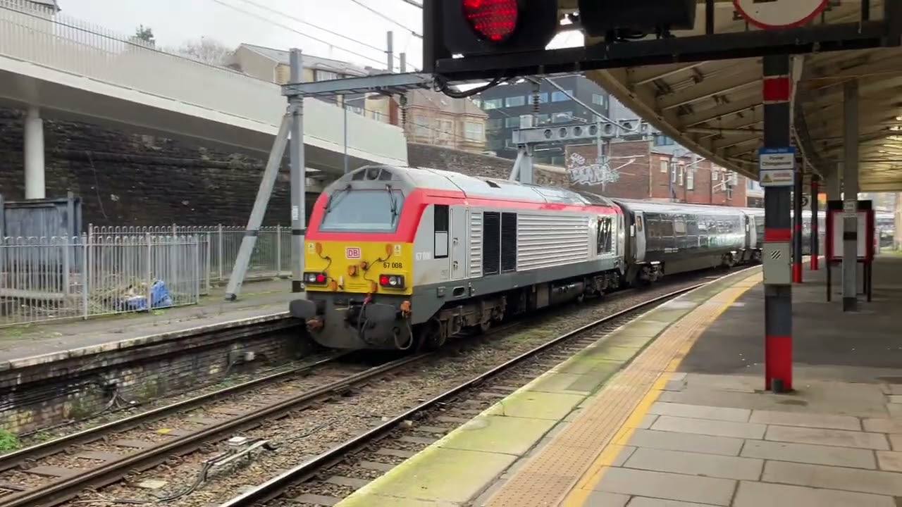 TFW 8:53AM SERVICE FROM CARDIFF CENTRAL TO MANCHESTER PICCADILLY DEPARTING NEWPORT PLATFORM 4.