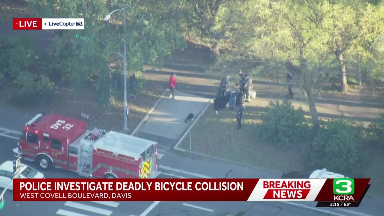 Police investigate deadly collision between two cyclists on Davis bike path