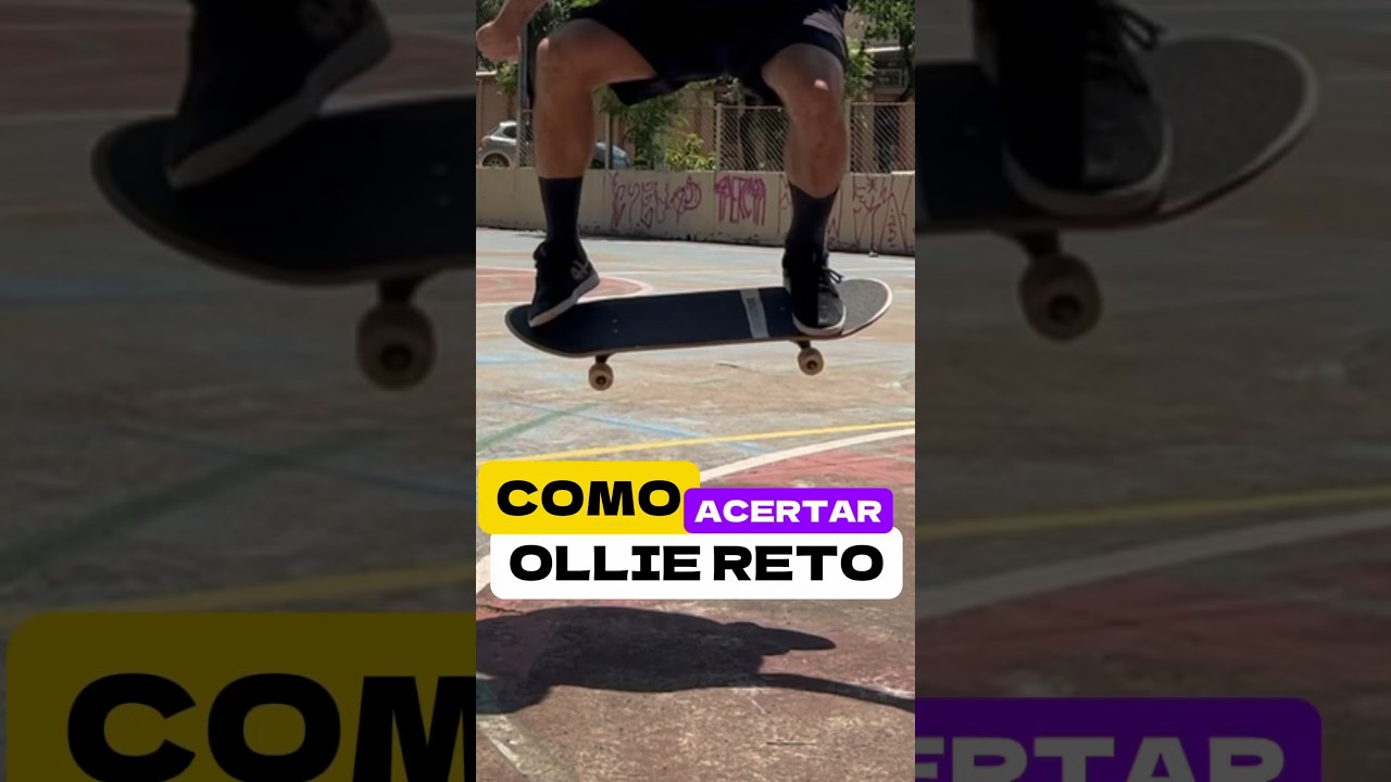 COMO ACERTAR O OLLIE RETO #shorts #skate