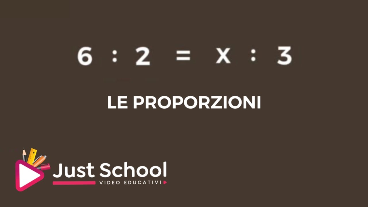Le proporzioni scuola media