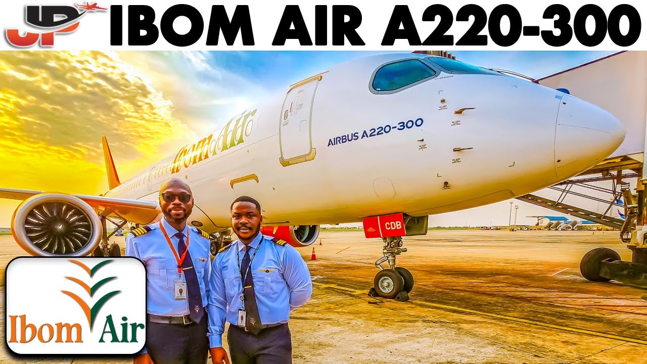 Ibom Air Airbus A220 Cockpit to 3 major Nigerian Airports