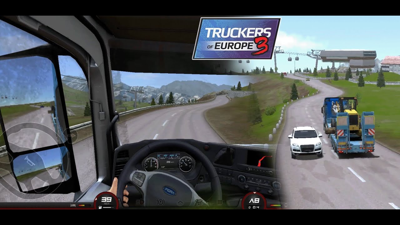 Truckers Of Europe 3- Delivering Motor Grader from Nuremberg to Lech (Android, iOS)Truck Gameplay HD