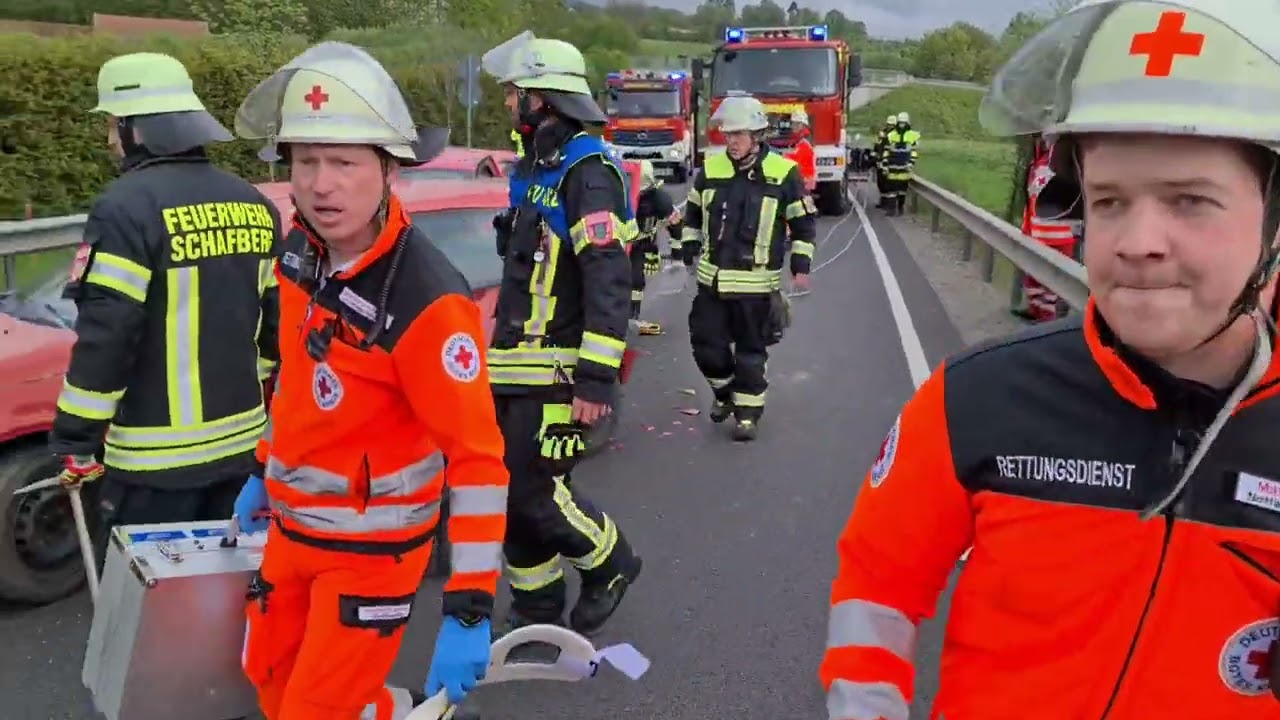 Massenkarambolage auf der B20: Große Katastrophenschutz-Übung am 13. Mai 2023