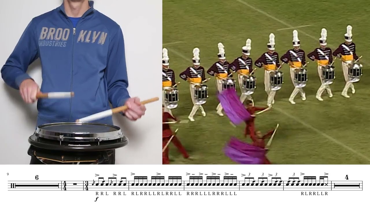 [calvin.drumz] Cadets 1998 Drum Feature - DCI Playalong