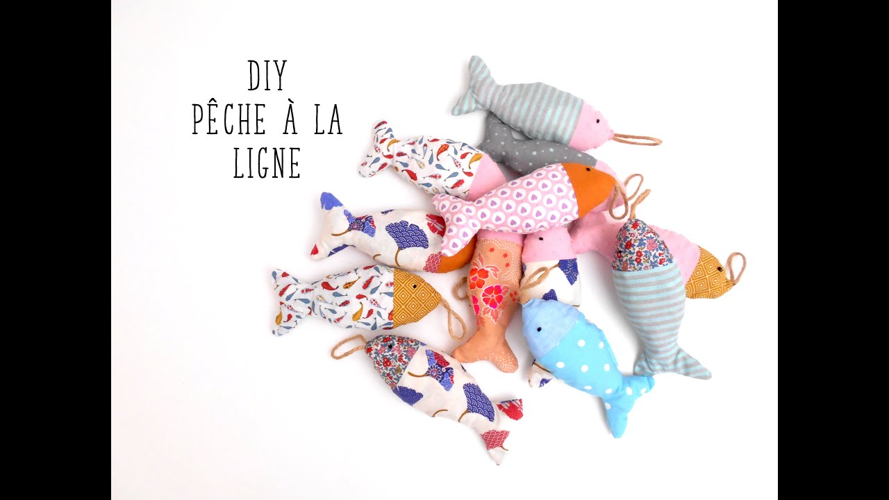 Tuto jeu pêche à la ligne, idée chutes de tissu