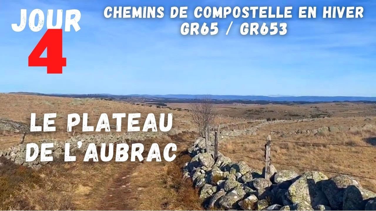 Le plateau de l'Aubrac / Chemins de Compostelle en hiver GR65