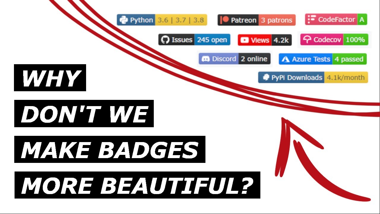 Github shields, but I went crazy on styling...