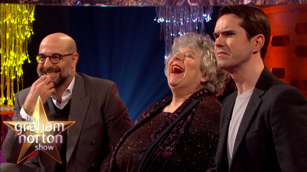 Stanley Tucci, Miriam Margolyes & Jimmy Carr Guess What Audience Member Is Wearing A Wig