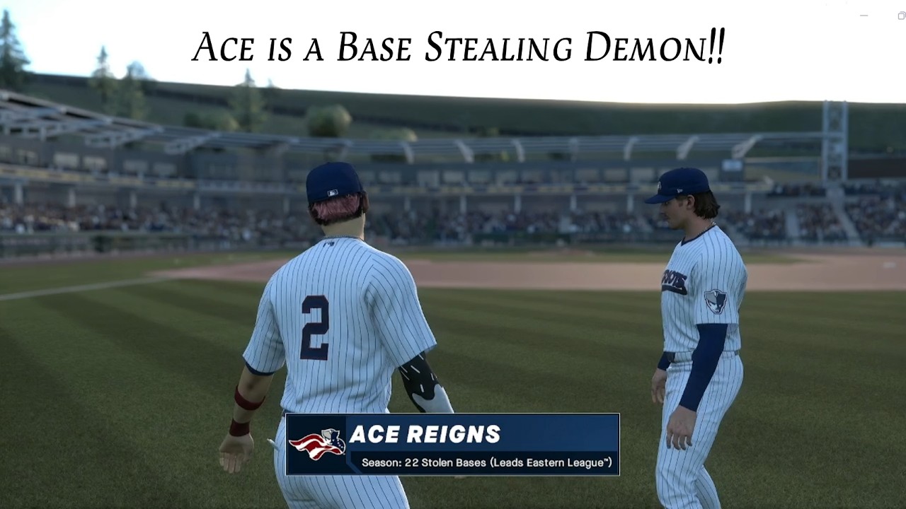Road to The Show, Ace is a base stealing demon! Ep: 8