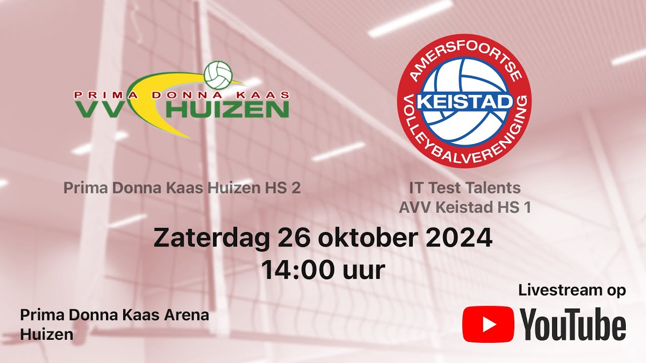 Huizen HS 2 - AVV Keistad HS 1, Volleybal Nationale Beker Heren 2e Ronde