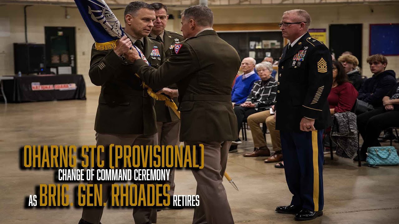OHARNG Special Troops Command (Provisional) conducts change of command as Brig. Gen. Rhoades retires