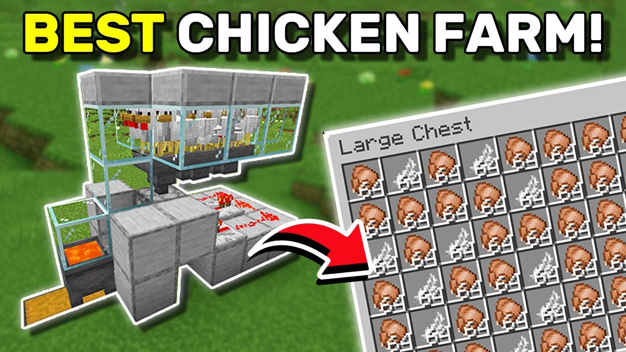Простая AFK-ферма по разведению кур в Minecraft 1.21!