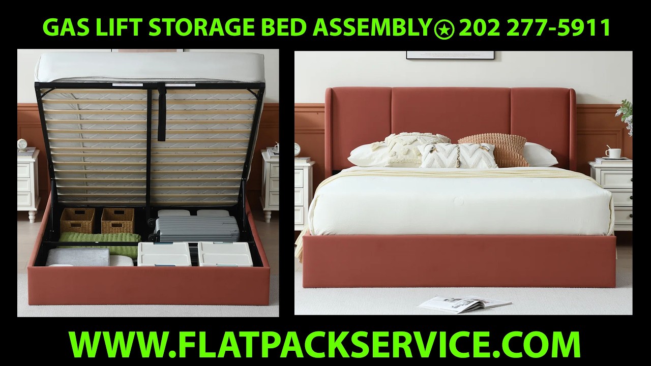 🟢🟣$99* LIFT STORAGE BED ASSEMBLY SERVICE WASHINGTON DC ✪ #INSTAGRAM ✪ @FLATPACKSERVICE.COM ✪ #YELP