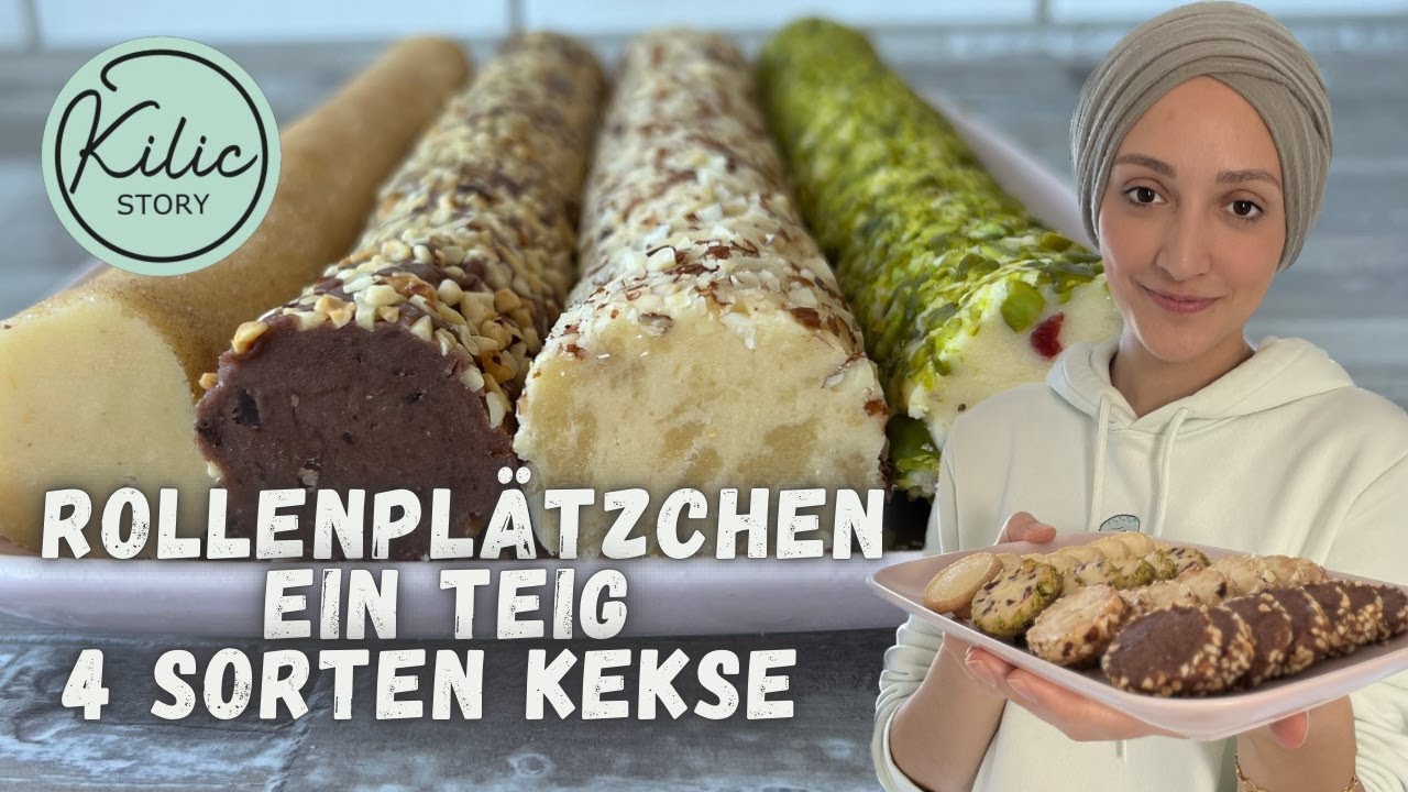 Rollenplätzchen I Ein Teig vier Sorten Plätzchen I Kilic-Story