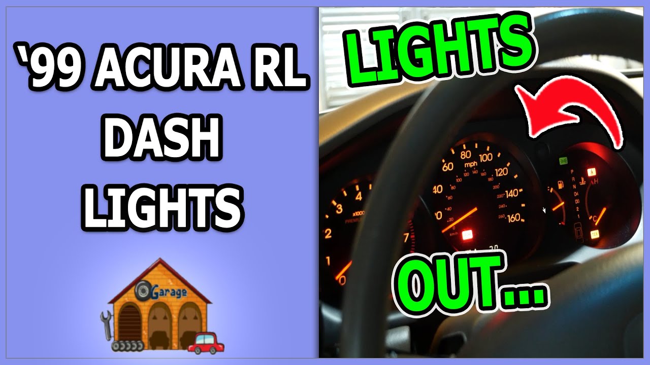 Замена подсветки приборной панели Acura RL 1999 года