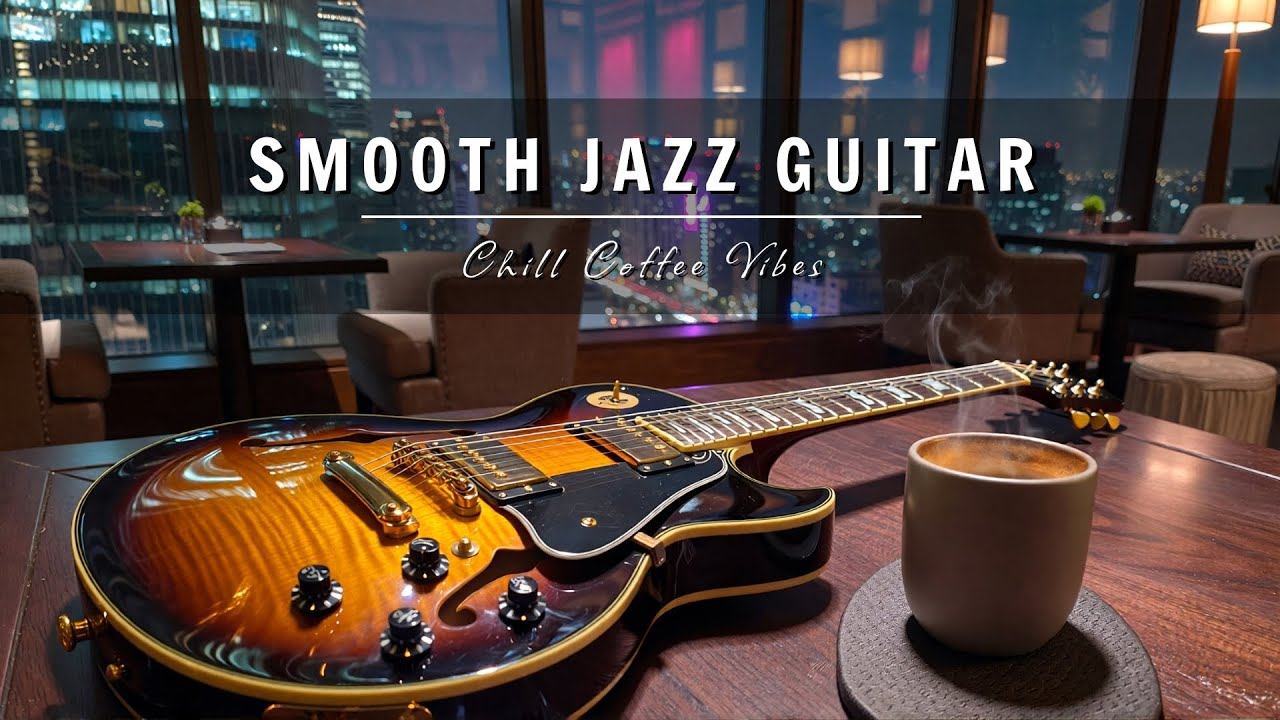 Smooth Jazz Guitar Music - Cool Cafe Vibes • Relaxing Guitar Music for Cafe, Study & Work