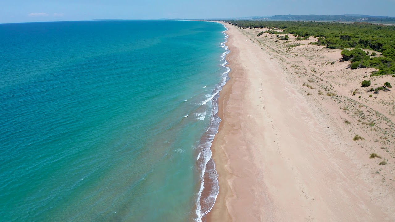Kato Samiko Beach and Beach Bar, Ellis, Greece, Mavic 2 Pro Drone 4K UHD, Παραλία Κάτω Σαμικό