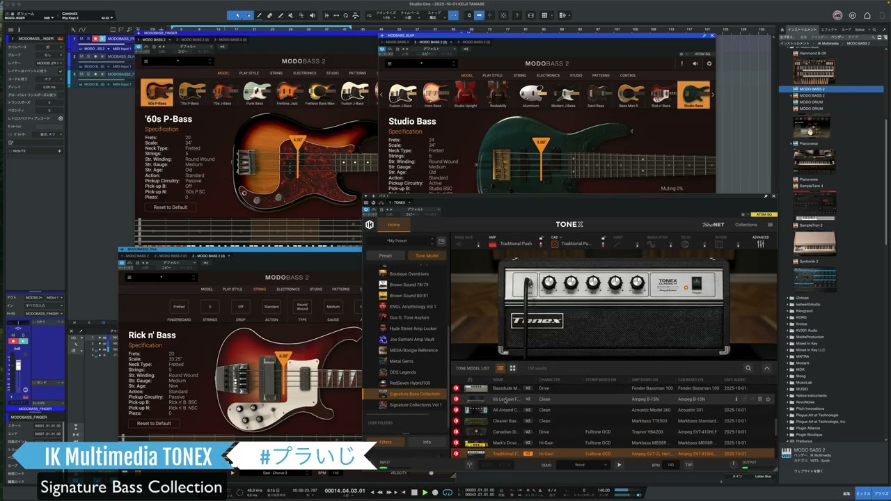 IK Multimedia TONEX  Signature Bass Collection Preset(No Talk)