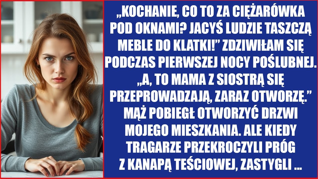 „To teściowa się wprowadza!” oznajmił mąż w noc poślubną i otworzył drzwi mojego mieszkania.
