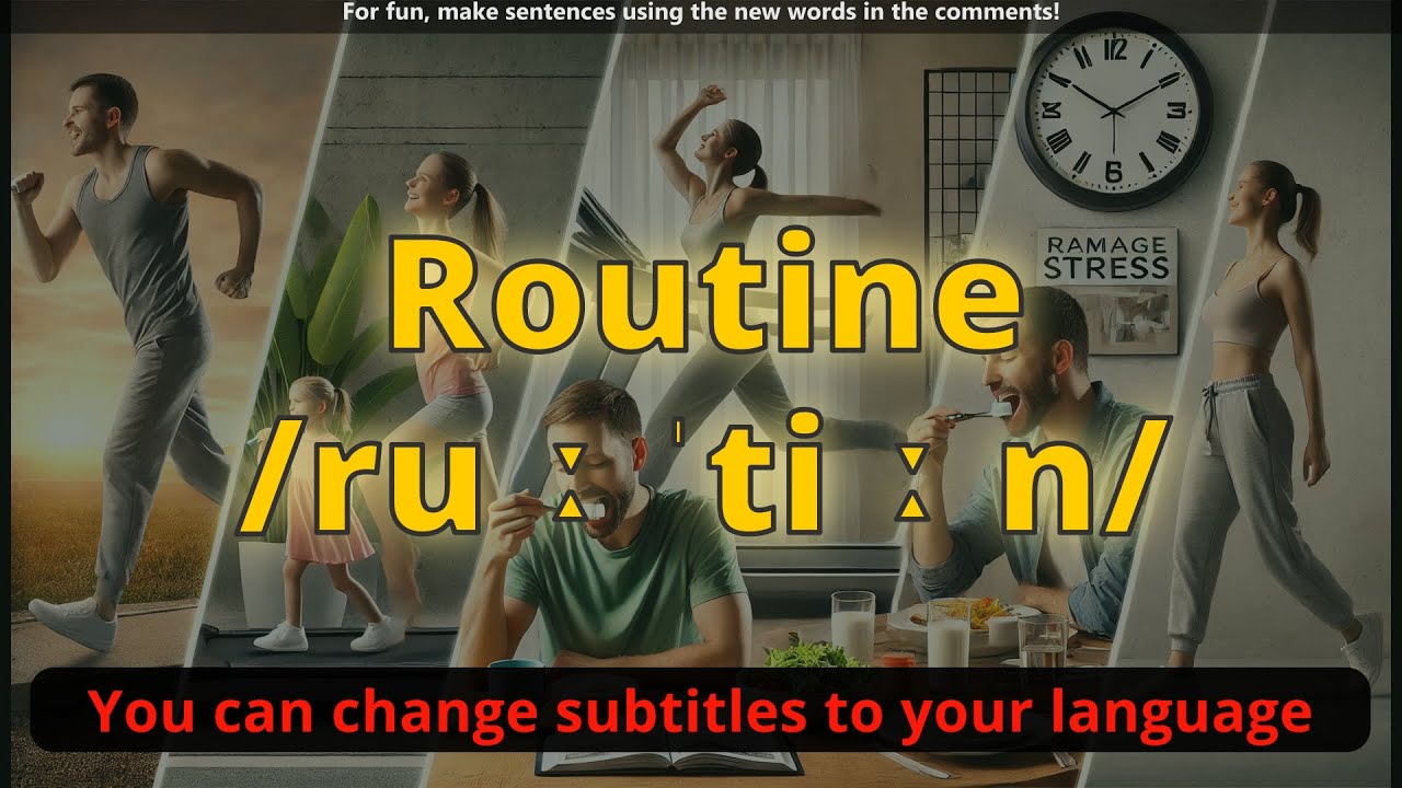 Routine meaning with 5 examples