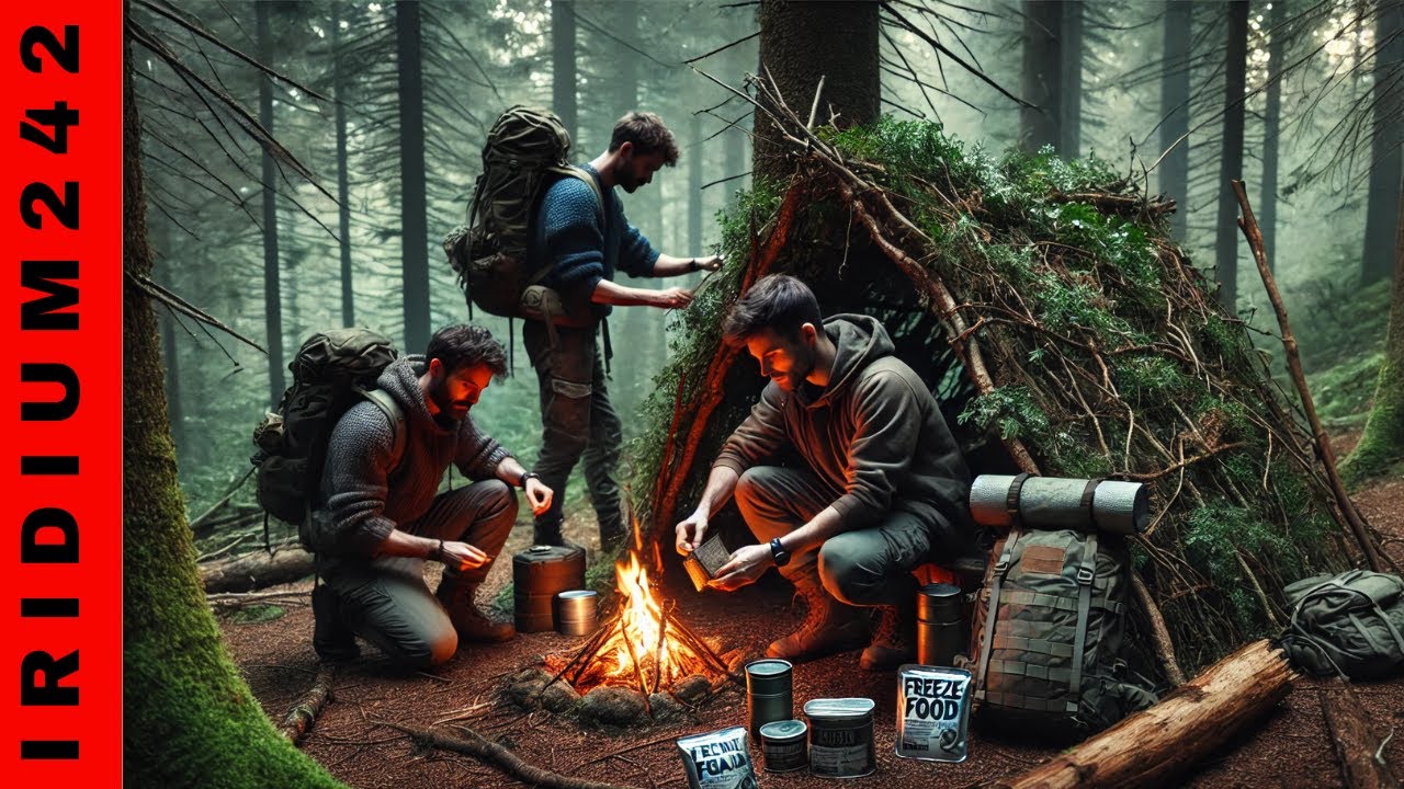 Rough Neck Camping : Building Shelter From Scratch! - Iridium242.com