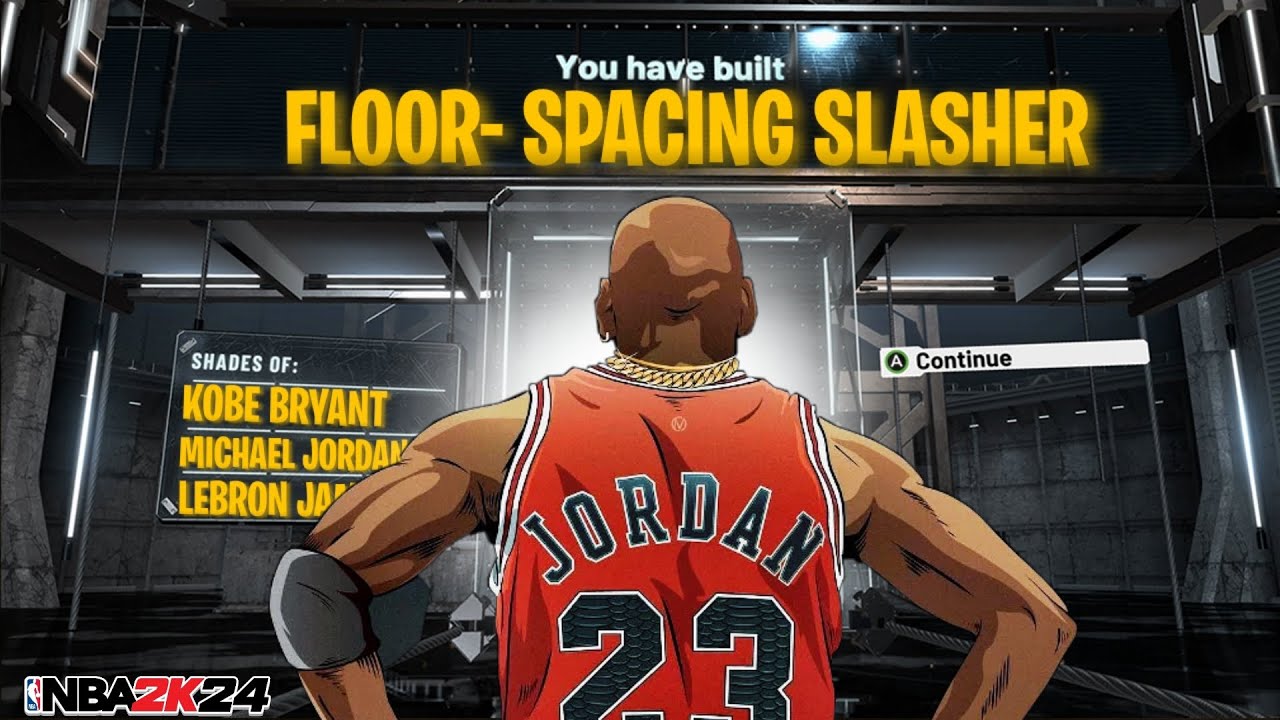 HOW TO MAKE *NEW* BEST FLOOR-SPACING SLASHER BUILD IN NBA2K24 + THE BEST BADGES IN NBA2K24!!