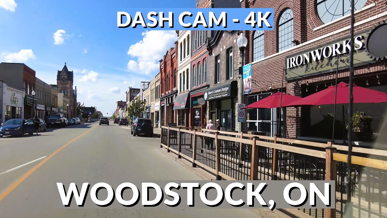 🚗Woodstock, Ontario 🏞️4K Drive