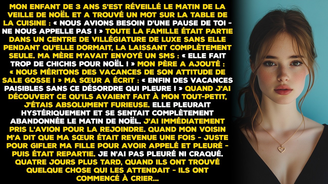 Mon enfant de 3 ans s'est réveillé le matin de la veille de Noël et a trouvé un mot dans la cuisine