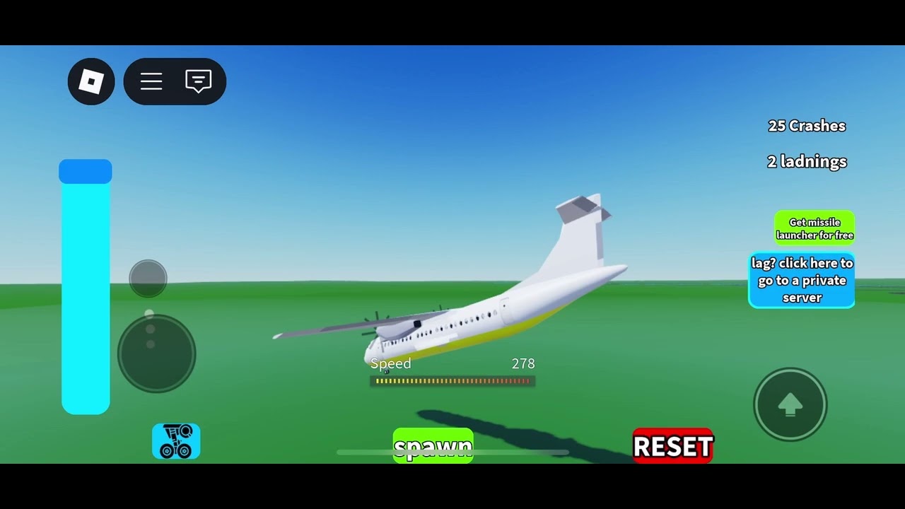 [roblox] Realstic crash game?? Game name is crash or land #roblox
