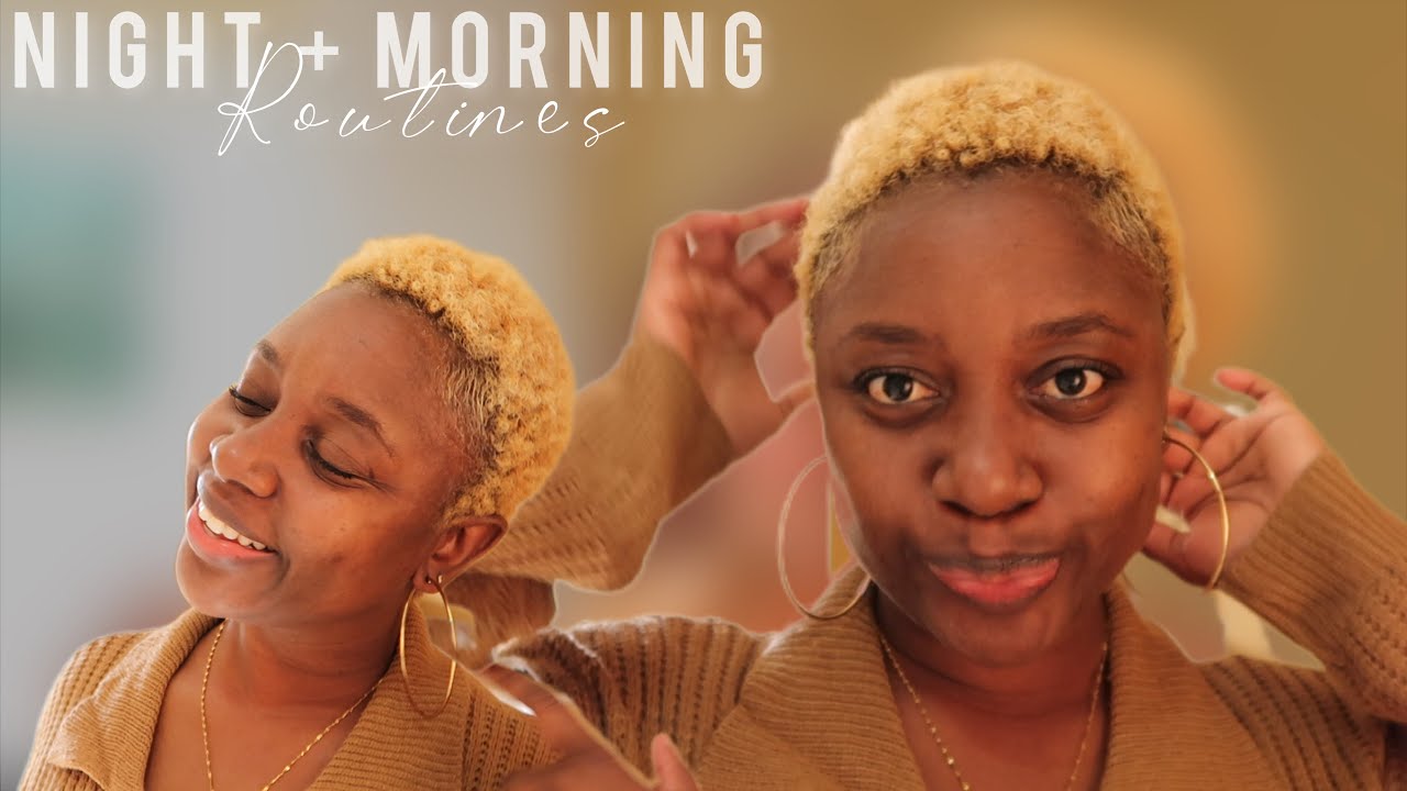 Easy night time hair routine + How to revamp TWA in the morning ~ True to Camille