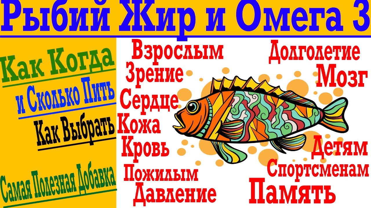 Рыбий Жир и Омега 3 - Самая Полезная в Мире Добавка ! Как и сколько пить для МАКСИМАЛЬНОЙ пользы !