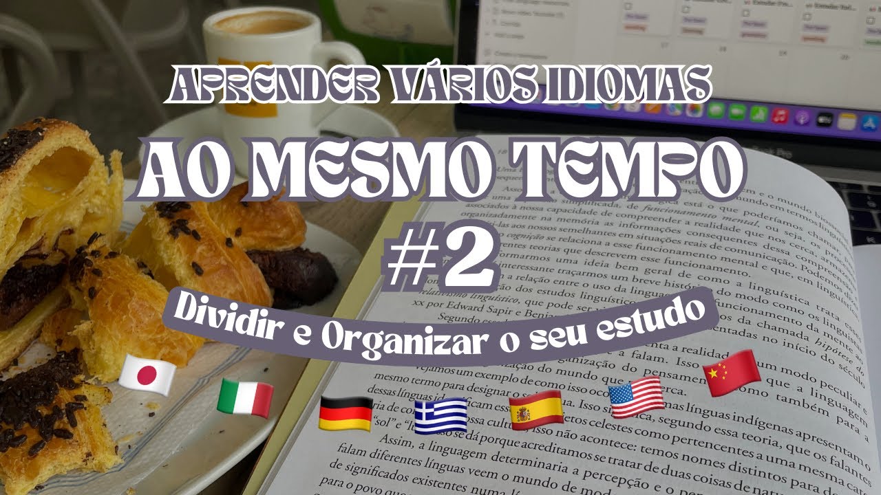 Como aprender VÁRIOS IDIOMAS ao MESMO TEMPO #2 Como dividir e organizar o seu estudo