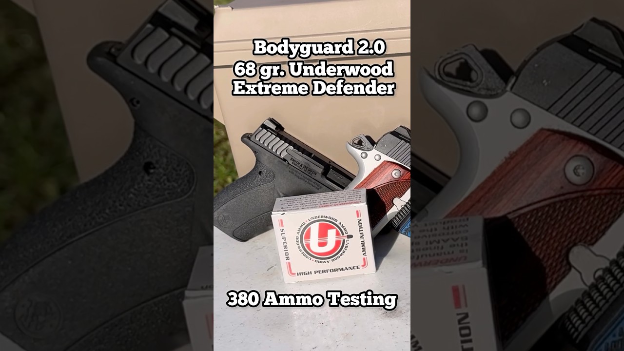 Тестирование боеприпасов S&W Bodyguard 2.0 380, 68 гран, Extreme Defender #карманноеносительство ...