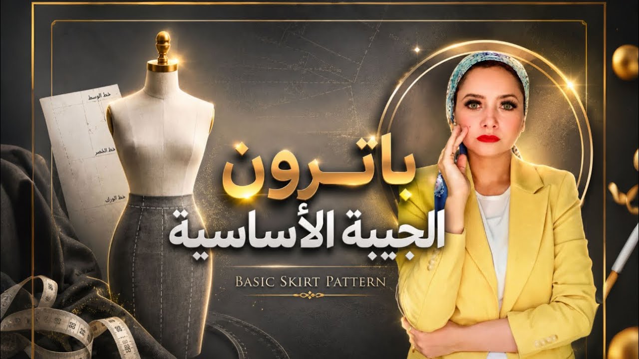 شرح باترون الجيبة الأساسية بطريقة سهلة | Basic  Pattern 
