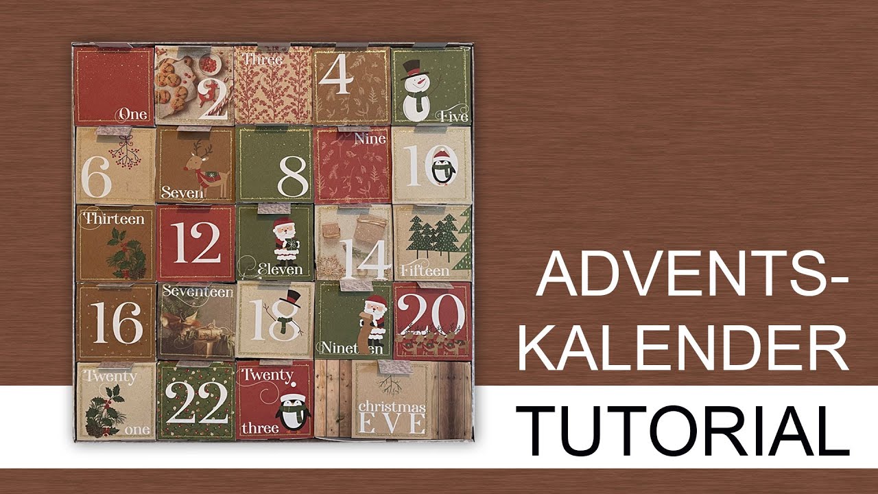 Tutorial: DIY Adventskalender mit Boxen 📦 zum Herausziehen | einfache Mittel ✂️📏✏️📜 - einfacher Bau