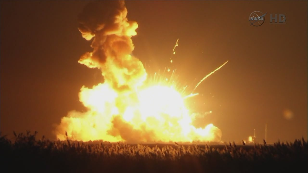 NASA rocket explodes during launch at Wallops Island