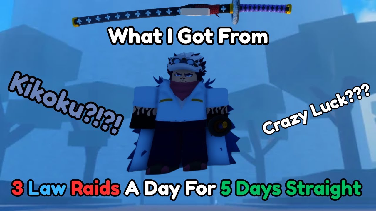 [GPO] What I Got From Doing 3 Law Raids Every Day for 5 Days Straight, To Get Kikoku(Crazy Luck???)