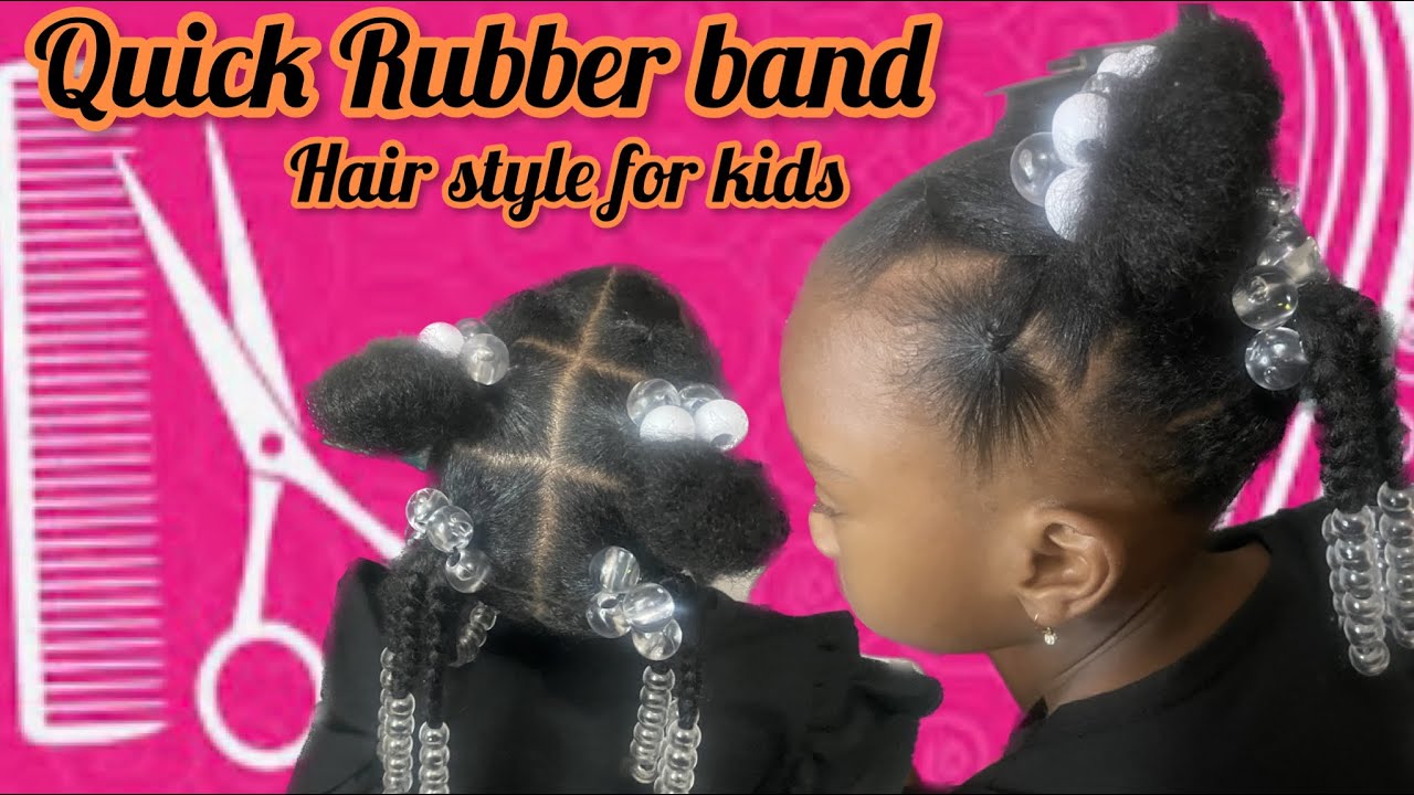 Easy 30 min Rubber Band Hairstyle for kids!