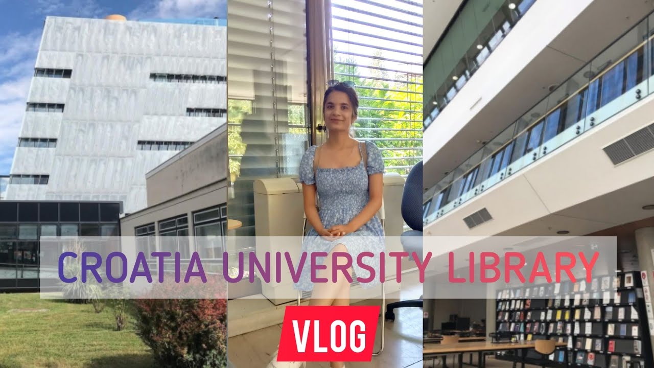 Vlogging as a Student In Croatia | Croatian University library | Vlog In Zagreb | Exploring Croatia