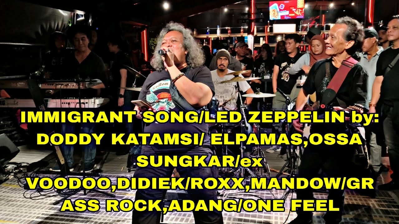 IMMIGRANT SONG/LED ZEPPELIN by: DODDY KATAMSI,OSSA SUNGKAR,DIDIEK,MANDOW,ADANG. #drums #drumcover