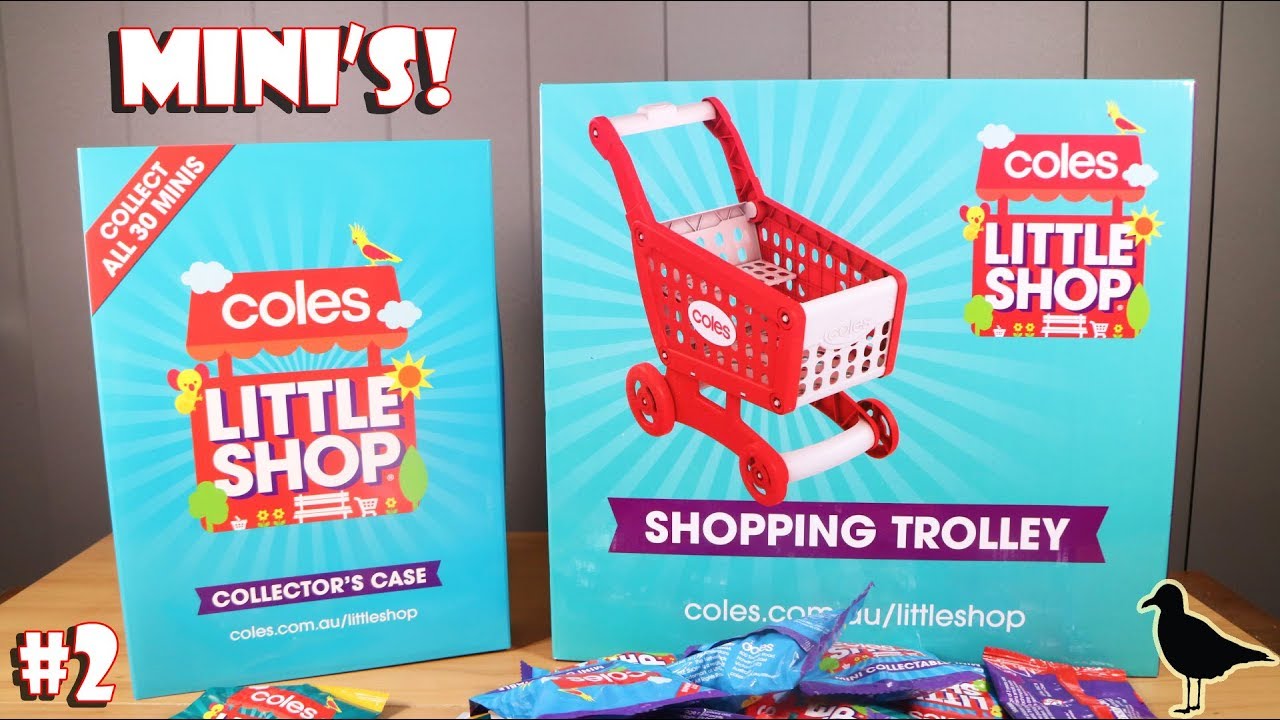 Coles Exclusive Little Shop Minis Opening #2 + Shopping Trolley! 21 blind bags! | Birdew Reviews