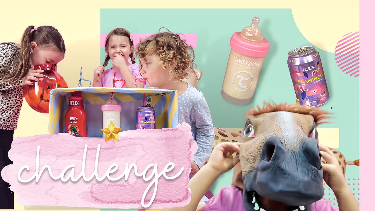 3Prinsessor - V&aring;r f&ouml;rsta Challenge💕 Mystery drinking box🍼🥤🧃☕️
