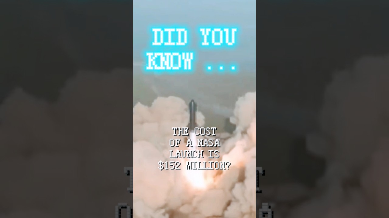 How MUCH does a NASA launch COST? #shorts #facts #data #nasa #spacex #starship #starshiplaunch
