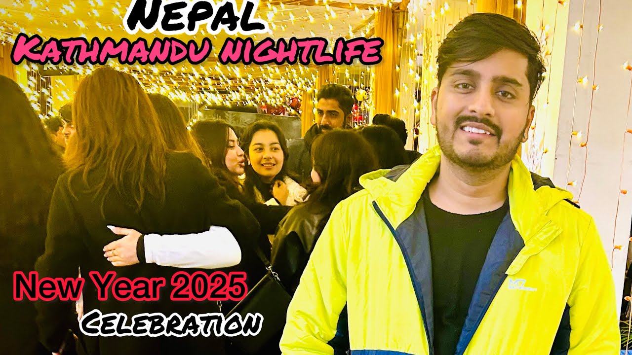 New Year Celebration in Nepal  ( Kathmandu ) | Thamel Nightlife 😱 | NEPAL NIGHTLIFE 🇳🇵