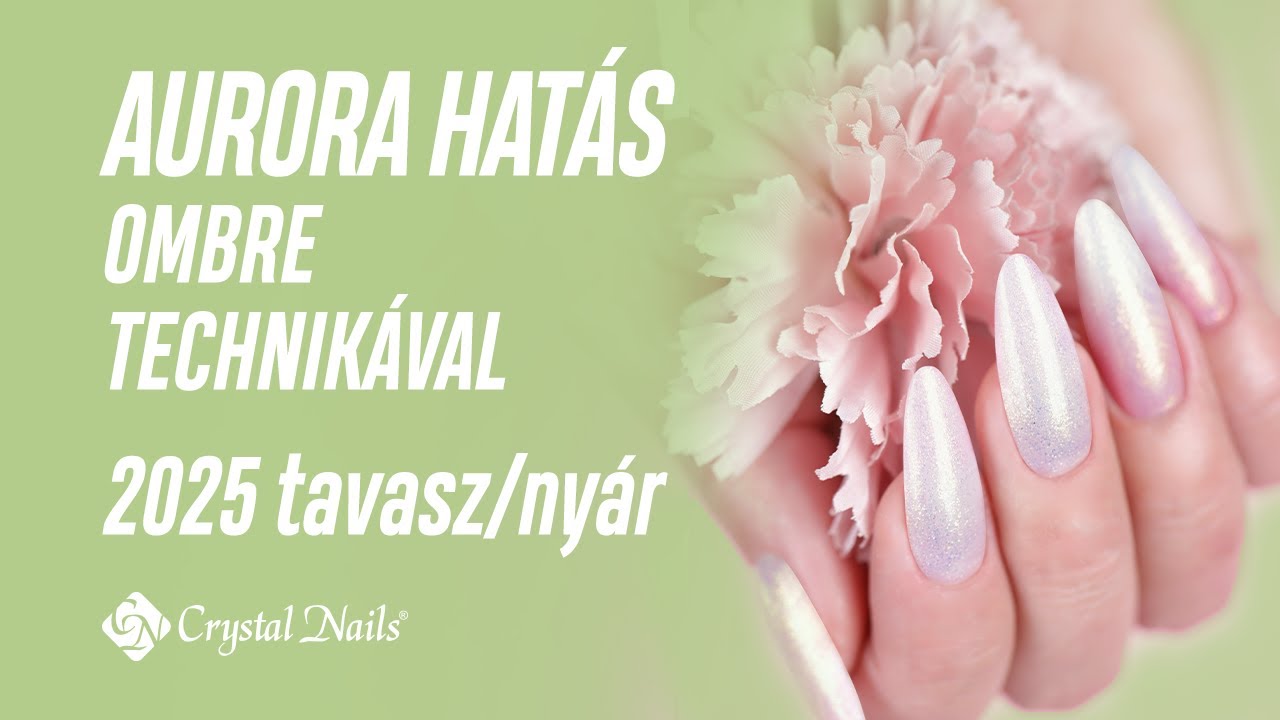 Aurora hat&aacute;s ombre technik&aacute;val 💅🏼 | Aurora ombre nails