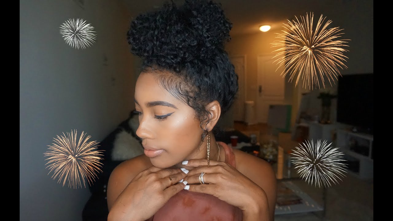 5 Min Big Curly Bun